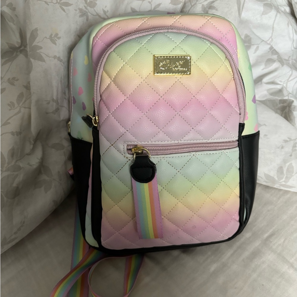 Betsy Johnson Rainbow Mini Backpack - image 1